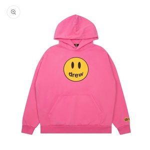 Hot pink drew hoodie size large